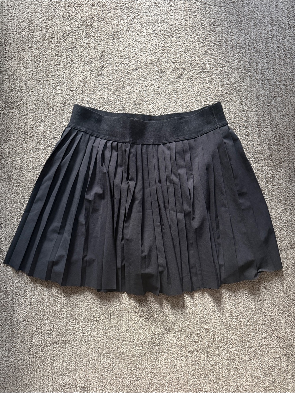 Beyond Yoga Black Pleated Mini Skirt